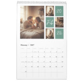 Elegante 2026 gezinsfotokalender kalender (Feb 2027)