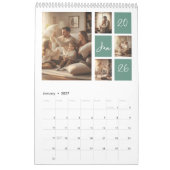 Elegante 2026 gezinsfotokalender kalender (Jan 2027)