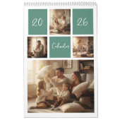 Elegante 2026 gezinsfotokalender kalender (Hoes)