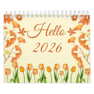 Elegante 2026 Quote Agenda Kalender
