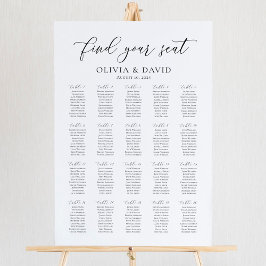 Elegante 20 Tafels Vind Je Plaats Zitplaats Grafie Poster