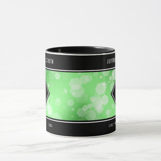 Elegante 20e Emerald Bruiloft Jubileum Mok (Midden)