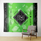 Elegante 20e Smaragd Huwelijksverjaardag Wandkleed (In Situ (horizontaal))