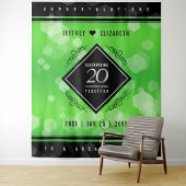 Elegante 20e Smaragd Huwelijksverjaardag Wandkleed