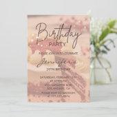 Elegante 20e verjaardag uitnodigingen Cake Chic (Staand voorkant)