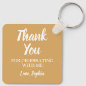 Elegante 21e Verjaardagsfeestje Favor Sleutelhange Sleutelhanger (Achterkant)