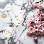 Elegante 21e Verjaardagstafel Confetti