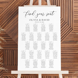 Elegante 22 Tafels Vind Je Plaats Zitplaats Grafie Poster