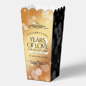 Elegante 22e koperen huwelijksverjaardag bedankdoosjes (Achterkant)