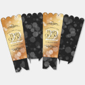 Elegante 22e koperen huwelijksverjaardag bedankdoosjes (Ongevouwen)