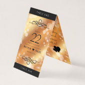 Elegante 22e koperen huwelijksverjaardag kaart (Achterkant)
