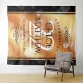 Elegante 22e koperen huwelijksverjaardag wandkleed (In Situ (horizontaal))