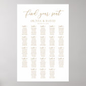 Elegante 23 tafels Vind uw zitplaatskaart Poster (Voorkant)