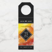 Elegante 23e trouwdag Imperial Topaz jubileum Flessenhanger (Achterkant)