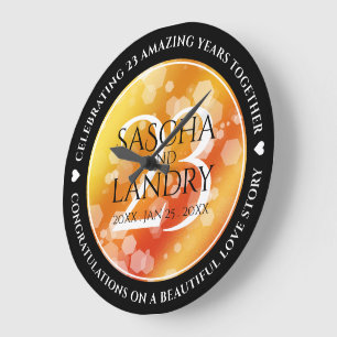 Elegante 23e trouwdag Imperial Topaz jubileum Grote Klok