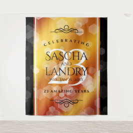 Elegante 23e trouwdag Imperial Topaz jubileum Wandkleed