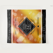 Elegante 23e trouwdag Imperial Topaz jubileum Wandkleed (Voorkant (horizontaal))