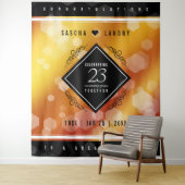 Elegante 23e trouwdag Imperial Topaz jubileum Wandkleed (In situ)