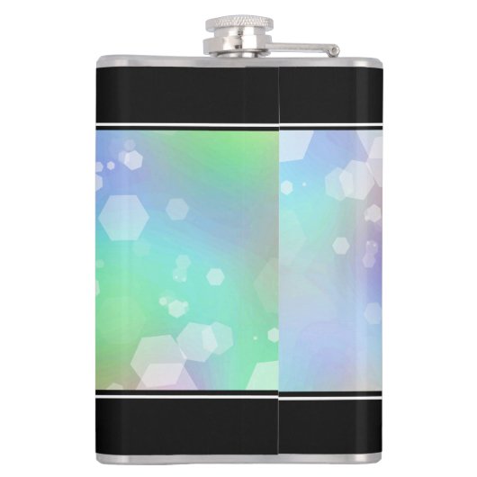 Elegante 24e Opal Huwelijksjubileum Viering Heupfles (Achterkant)