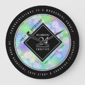 Elegante 24e Opal Huwelijksjubileumviering Grote Klok (Voorkant)