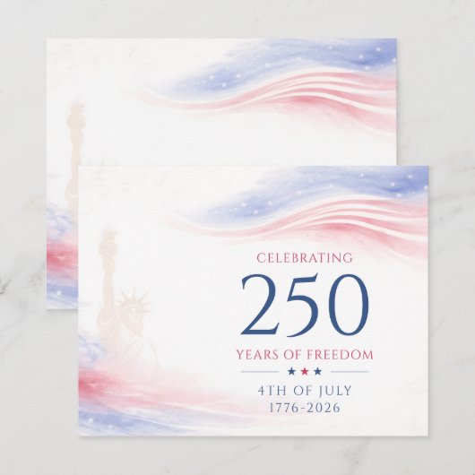 Elegante 250ste Amerikaanse Onafhankelijkheidsdag (Voorkant / Achterkant)