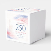 Elegante 250ste Amerikaanse Onafhankelijkheidsdag Bedankdoosjes (Achterkant)
