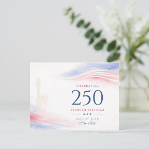 Elegante 250ste Amerikaanse Onafhankelijkheidsdag  Feestdagenkaart