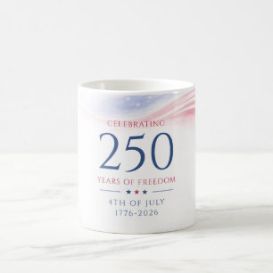 Elegante 250ste Amerikaanse Onafhankelijkheidsdag  Koffiemok