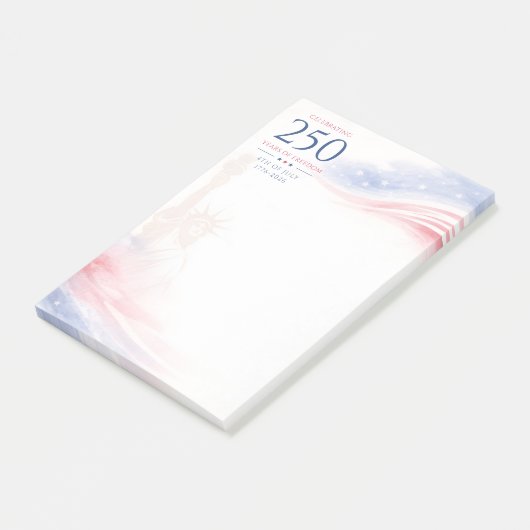 Elegante 250ste Amerikaanse Onafhankelijkheidsdag Post-it® Notes (Schuin)