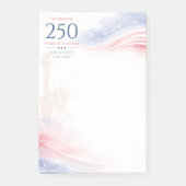 Elegante 250ste Amerikaanse Onafhankelijkheidsdag Post-it® Notes (Voorkant)