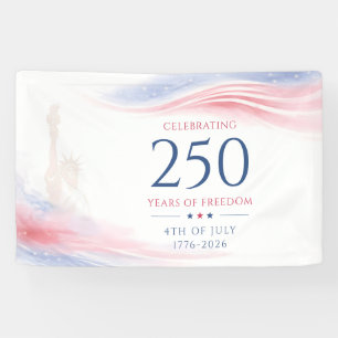 Elegante 250ste Amerikaanse Onafhankelijkheidsdag Spandoek