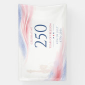 Elegante 250ste Amerikaanse Onafhankelijkheidsdag Spandoek (Verticaal)