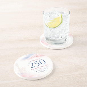 Elegante 250ste Amerikaanse Onafhankelijkheidsdag Zandsteen Onderzetter