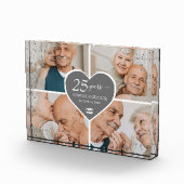 Elegante 25e Jubileum foto Silver Glitter (Rechts)