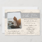 Elegante 25e jubileumviering kaart (Voorkant)