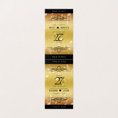 Elegante 27e Muziek Bruiloft Jubileum Tafel Kaarte Kaart (Buitenkant ongevouwen)