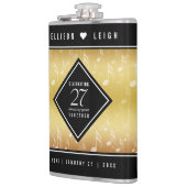 Elegante 27e muziek bruiloft jubileumviering heupfles (Links)