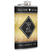 Elegante 27e muziek bruiloft jubileumviering heupfles (Rechts)