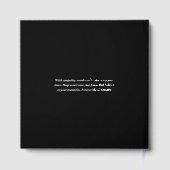 Elegante 2 Foto 'Ter liefdevolle herinnering' herd Gastenboek (Achterkant)