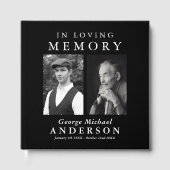 Elegante 2 Foto 'Ter liefdevolle herinnering' herd Gastenboek (Voorkant)