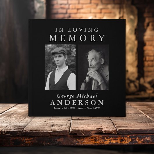 Elegante 2 Foto 'Ter liefdevolle herinnering' herd Gastenboek