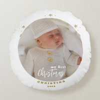 Elegante 2-zijdige Mijn Eerste Kerst Baby Foto R