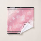 Elegante 2e huwelijksverjaardag met Roze Kwarts Bad Handdoek (Wasdoekje)