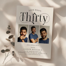 Elegante 30 3 foto collage 30ste verjaardag