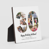 Elegante 30 nummer foto collage aangepaste groet fotoplaat (Voorkant)