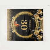 Elegante 30e Man verjaardagswhiskey feestbanner Wandkleed (Voorkant (horizontaal))