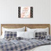 Elegante 30e parelhuwelijk jubileumviering canvas afdruk (Insitu (Slaapkamer))