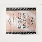 Elegante 30e Parelhuwelijksjubileumviering Wandkleed (Voorkant (horizontaal))