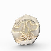 Elegante 30e Pearl Wedding Jubileum Gift Fotoblokken (Links)