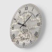 Elegante 30e Pearl Wedding Jubileum Klok (Hoek)